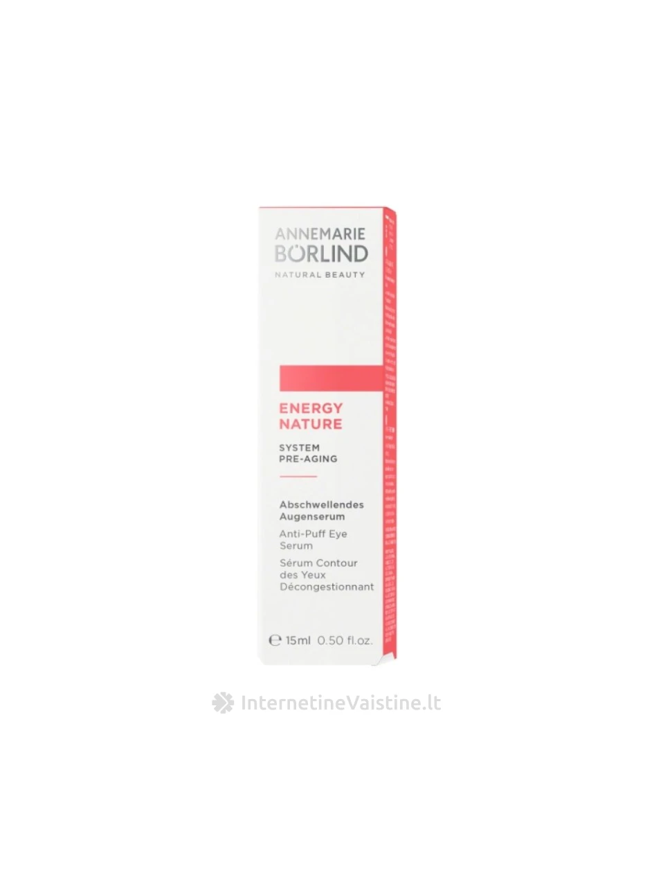 ANNEMARIE BORLIND EnergyNature paakių serumas, 15 ml, Vnt | internetinevaistine.lt
