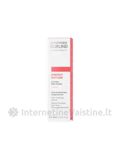 ANNEMARIE BORLIND EnergyNature paakių serumas, 15 ml, Vnt | internetinevaistine.lt