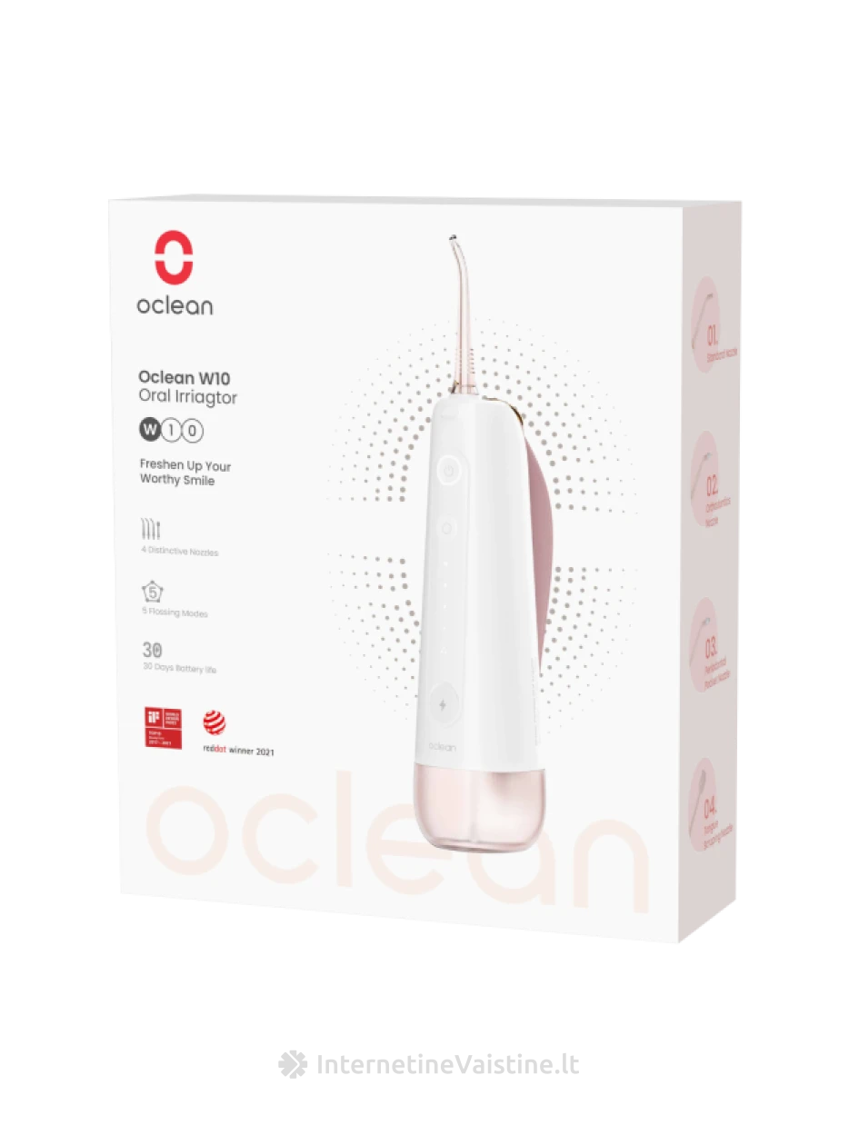 OCLEAN W10 Pink burnos irigatorius, N1 | internetinevaistine.lt