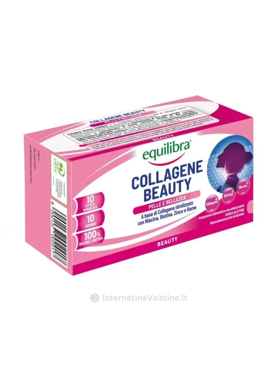 EQUILIBRA COLLAGENE BEAUTY odai ir grožiui pak. N10 | internetinevaistine.lt