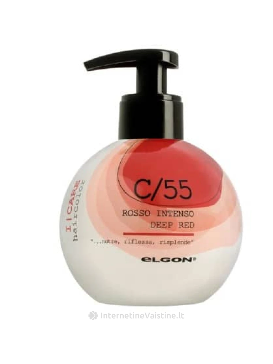 ELGON I CARE kondicion. dažantis C55 Deep Red, 200 ml, Vnt | internetinevaistine.lt