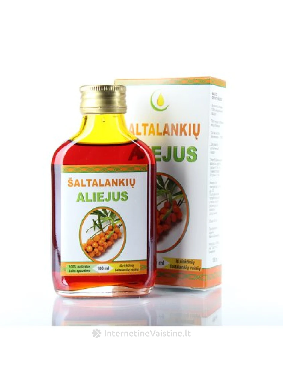 Šaltalankių aliejus 100%, 100 ml | internetinevaistine.lt