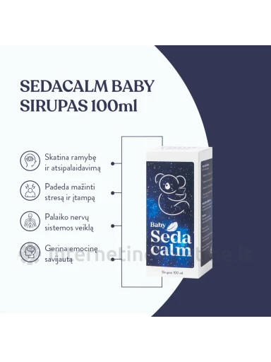 SEDACALM Baby sirupas, 100 ml | internetinevaistine.lt
