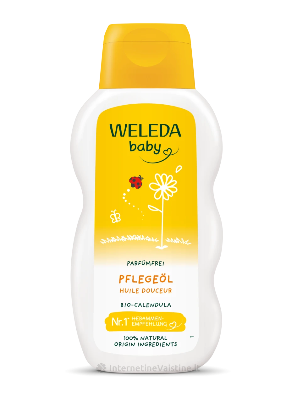 WELEDA aliejus kūnui su medetkomis bekvapis, 200 ml | internetinevaistine.lt