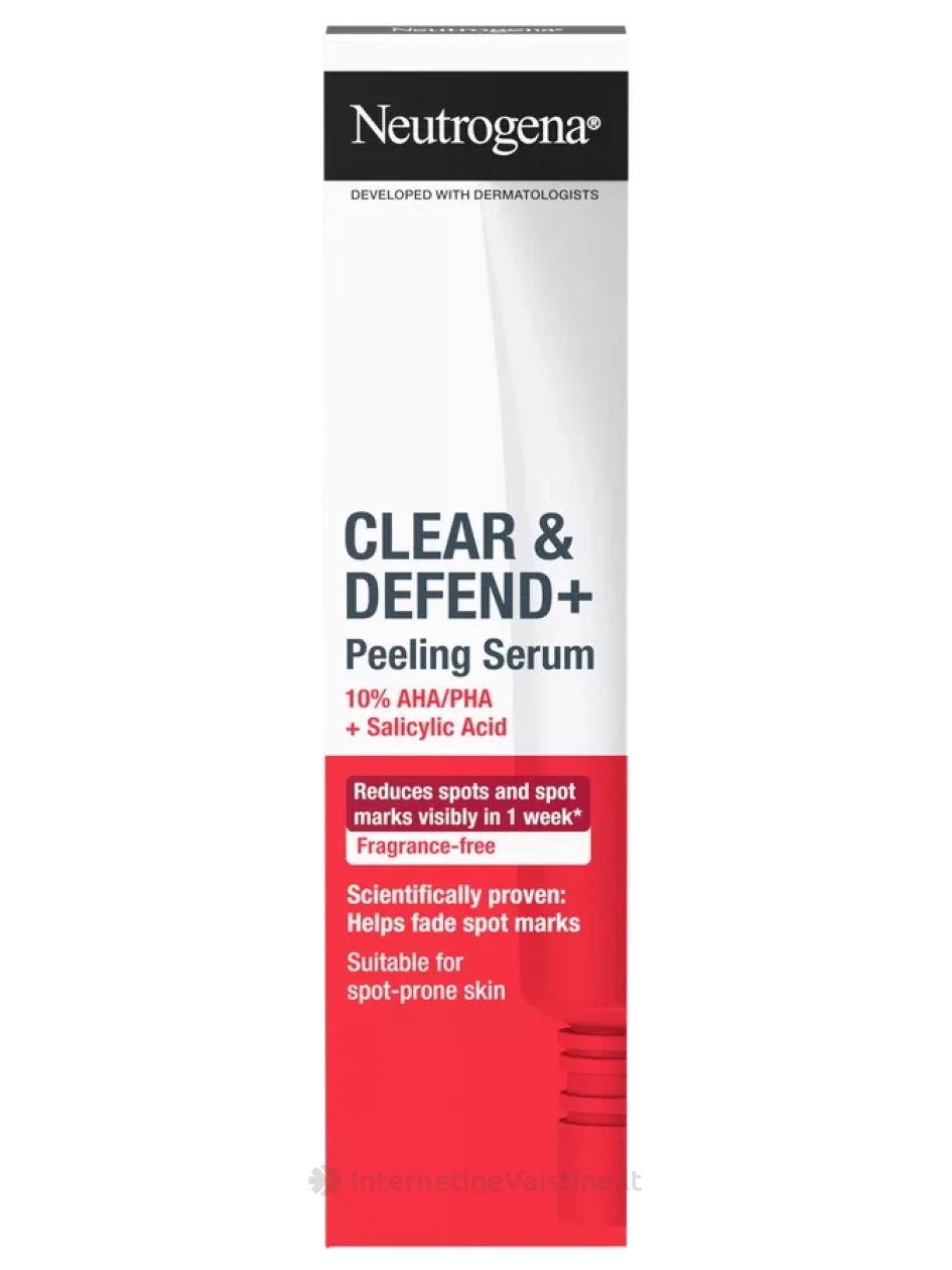 NEUTROGENA Clear & Defend+ šveičiamasis serumas, 30 ml, Vnt | internetinevaistine.lt