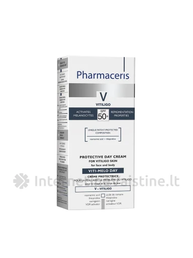 PHARMACERIS V,VITI-MELO DAY 75ml apsauginis dieninis kremas SPF50, N1 | internetinevaistine.lt