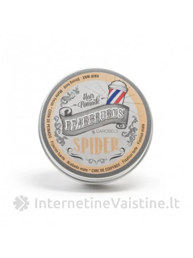 Beardburys Spider - Stiprios fiksacijos pomada kreminės konsistencijos 100ml, N1 | internetinevaistine.lt