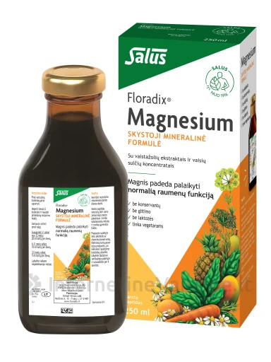 Floradix MAGNESIUM, 250ml | internetinevaistine.lt