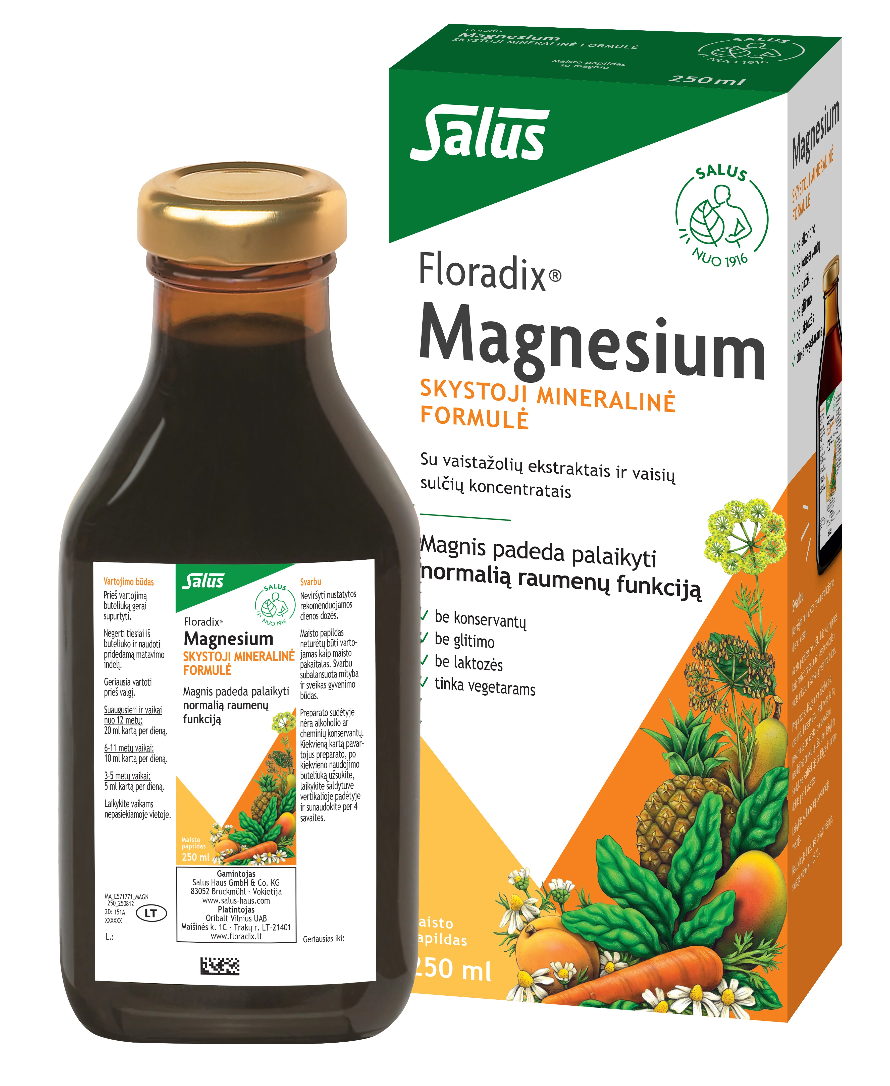 Floradix MAGNESIUM be glitimo, 250ml