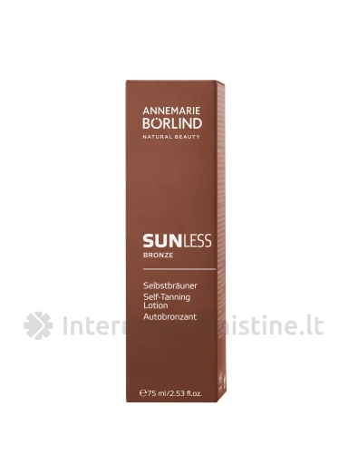 ANNEMARIE BORLIND SunLess Bronze losjonas savaim. įdegio, 75 ml, Vnt | internetinevaistine.lt