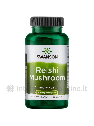 SWANSON, Reishi, 60 kapsulių, N1 | internetinevaistine.lt