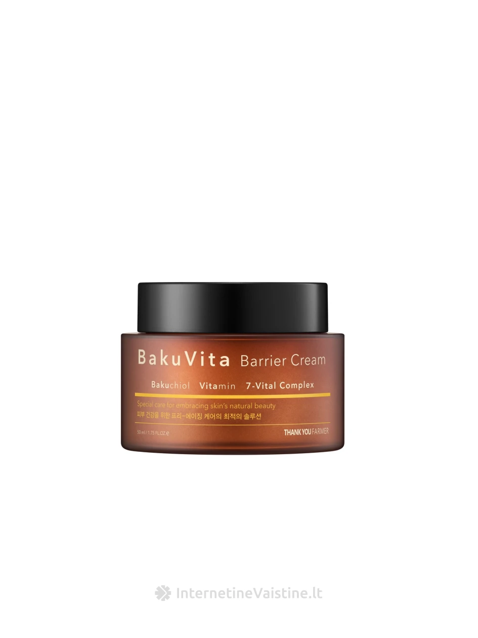 THANK YOU FARMER BakuVita Barrier Cream atkuriamasis odos kremas, 50 ml | internetinevaistine.lt