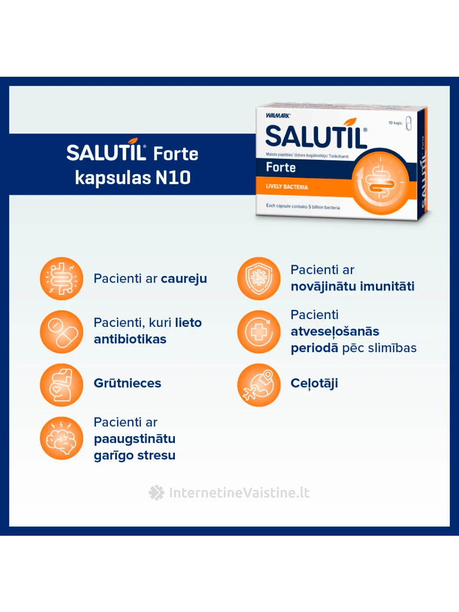 Salutil maisto papildas FORTE kaps. N10 | internetinevaistine.lt