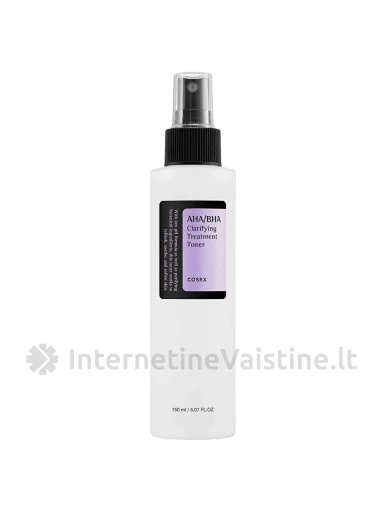 COSRX AHA/BHA Clarifying Treatment Toner eksfol. toneris, 150 ml, Vnt | internetinevaistine.lt