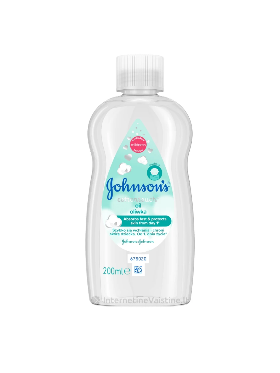 Aliejus JOHNSON`S Cotton Touch, 200 ml, Vnt | internetinevaistine.lt