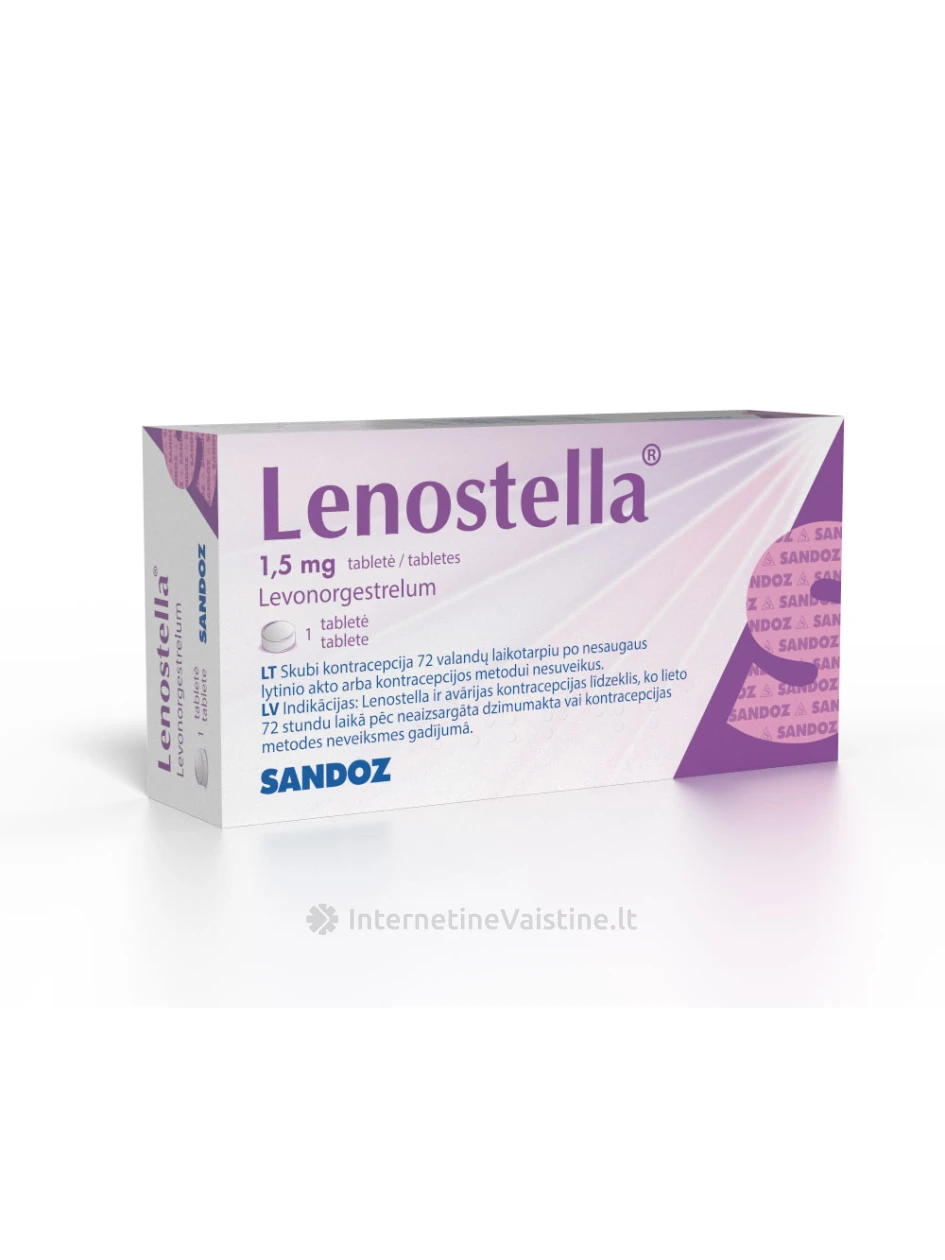 LENOSTELLA 1,5 mg tabletės N1, 5 mg tabletės N1 | internetinevaistine.lt