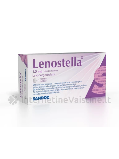 LENOSTELLA 1,5 mg tabletės N1, 5 mg tabletės N1 | internetinevaistine.lt