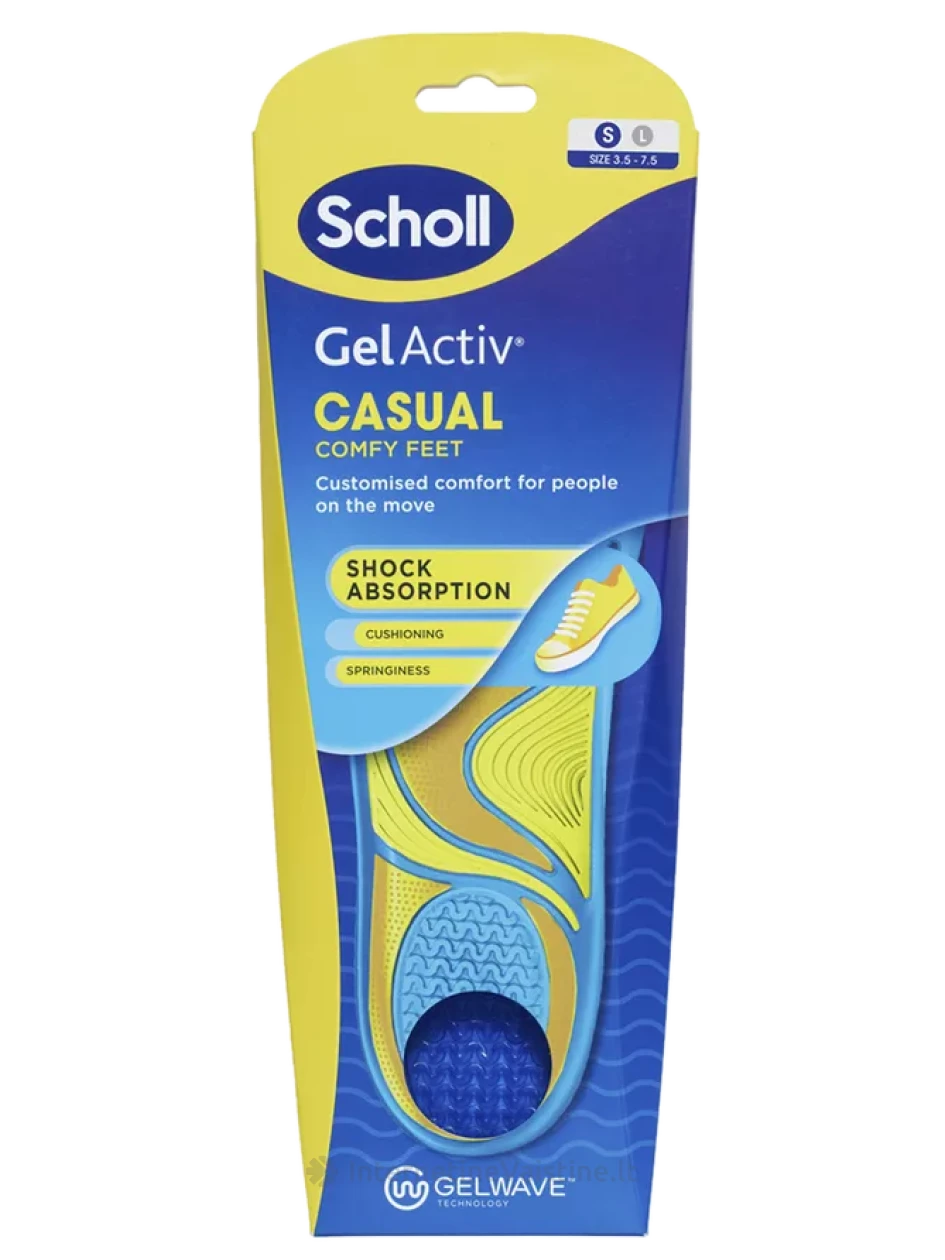 SCHOLL GelActiv (35,5-40,5 dydis) vidpadžiai, 1 pora | internetinevaistine.lt