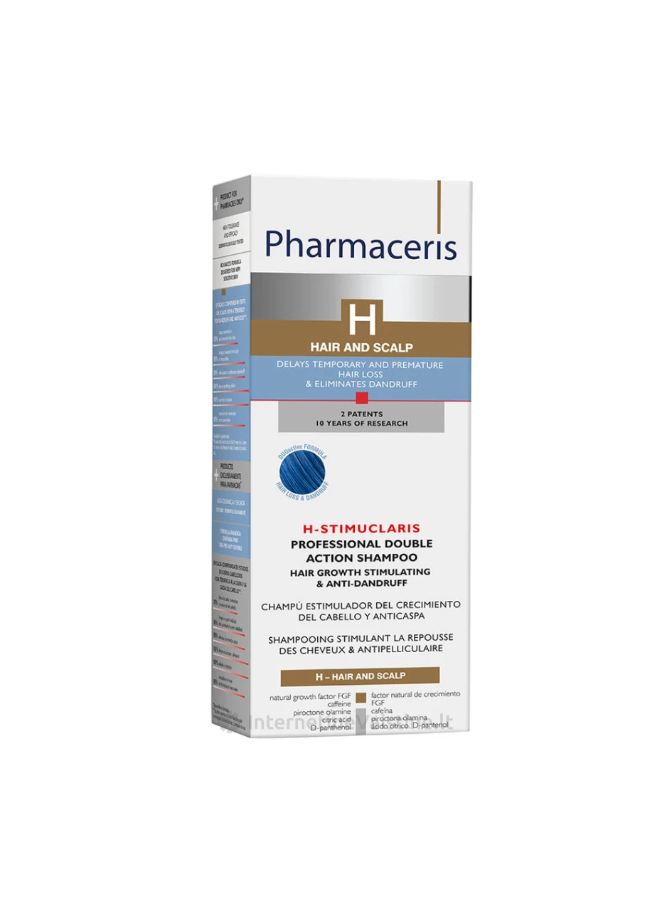 PHARMACERIS H,STIMUCLARIS 250ml dvigubo poveikio šampūnas, N1 | internetinevaistine.lt