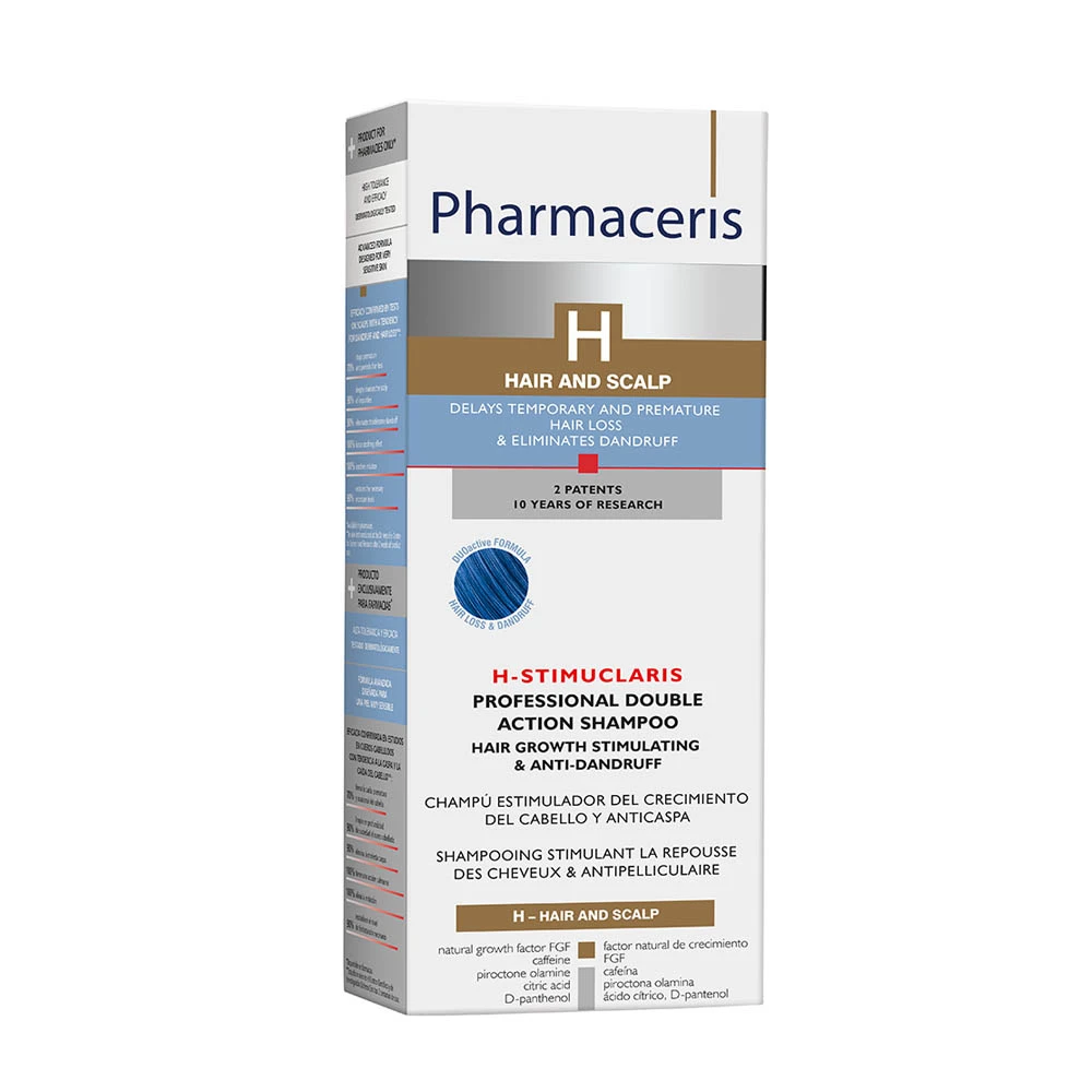PHARMACERIS dvigubo poveikio šampūnas H STIMUCLARIS, 250 ml, N1