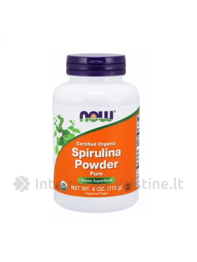 NOW Ekologiški spirulinos milteliai 113g., N1 | internetinevaistine.lt