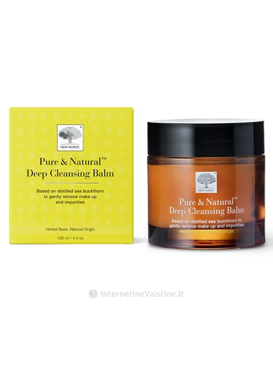 NEW NORDIC Pure & Natural valomasis balzamas, 100 ml | internetinevaistine.lt