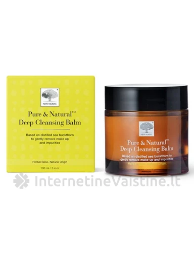 NEW NORDIC Pure & Natural valomasis balzamas, 100 ml | internetinevaistine.lt