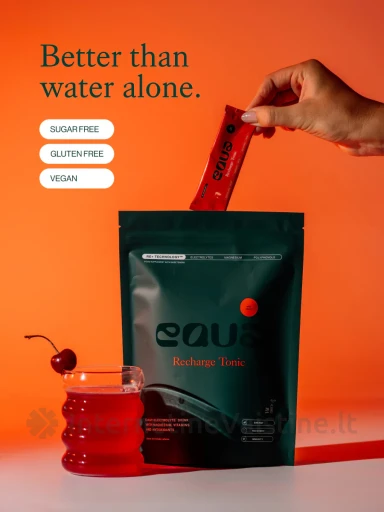 Elektrolitų gėrimas EQUA Vyšnių skonio, 20 paketėlių | internetinevaistine.lt