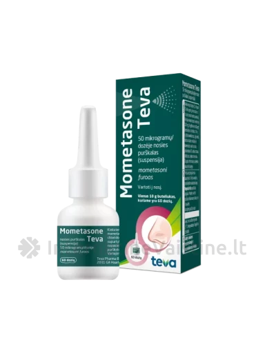 MOMETASONE Teva 50mcg/doz. nosies puršk. 60doz. N1 | internetinevaistine.lt