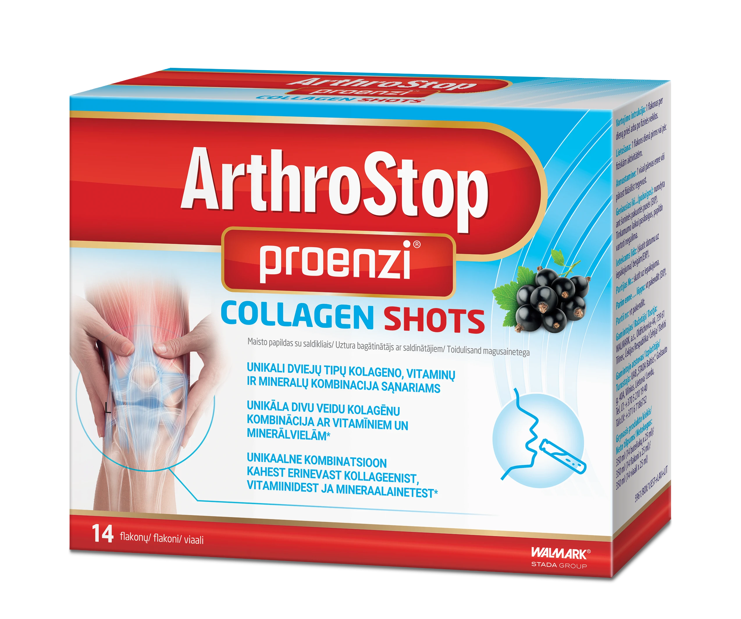 PROENZI Arthrostop Collagen Shots N14, 14 vnt.
