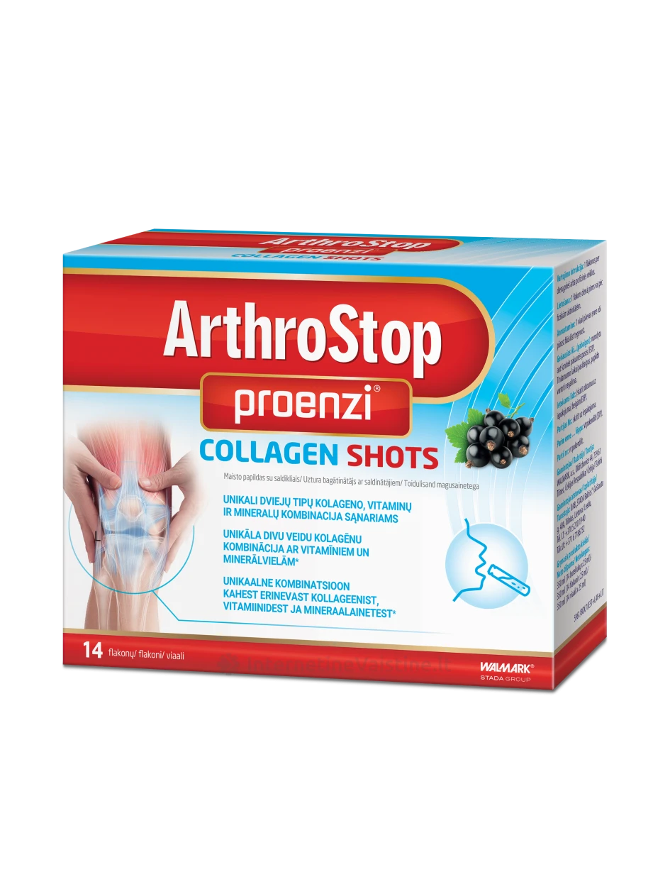 PROENZI Arthrostop Collagen Shots N14, 14 vnt. | internetinevaistine.lt