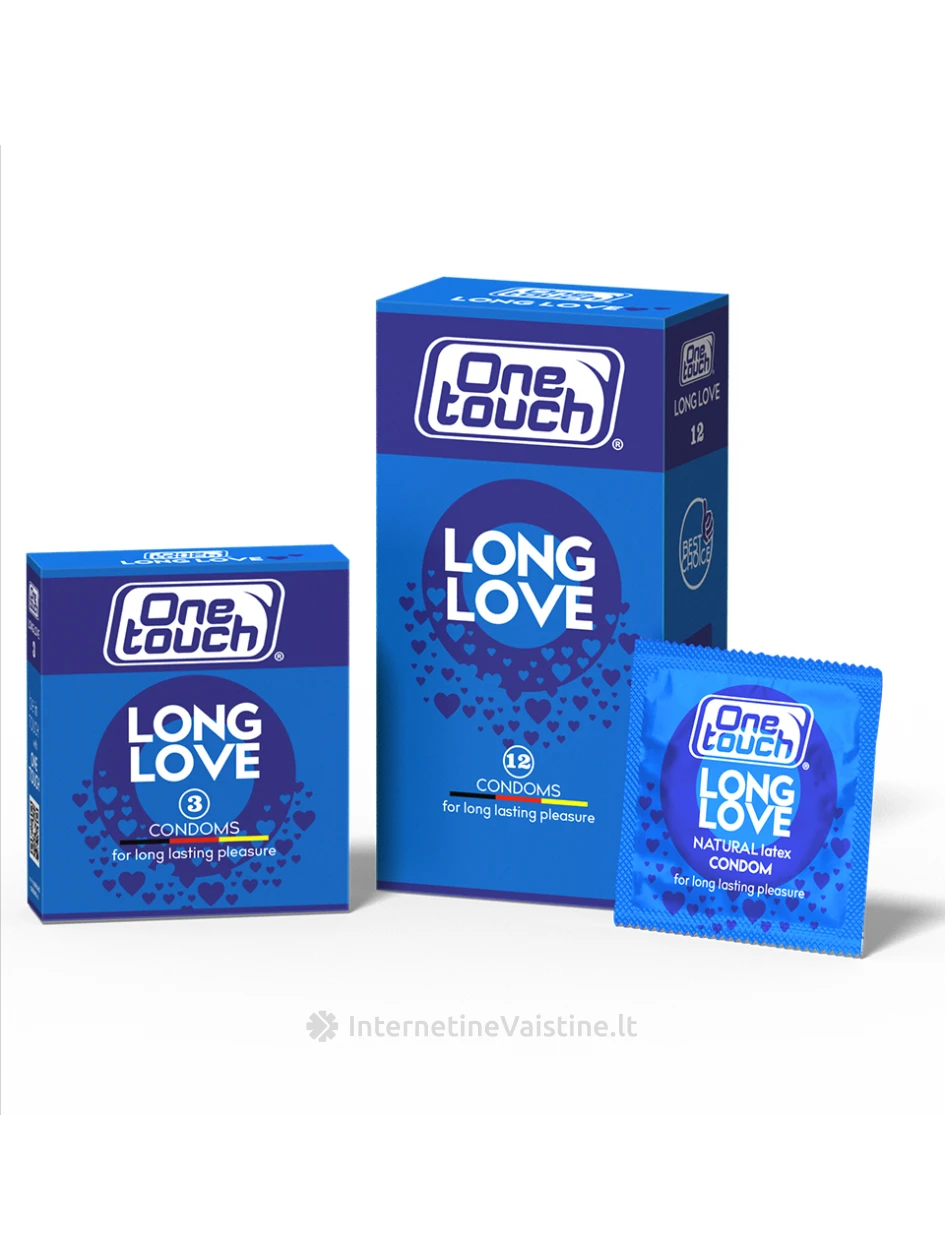 ONE TOUCH Long Love prezervatyvai, 12 vnt., 12 vnt. | internetinevaistine.lt