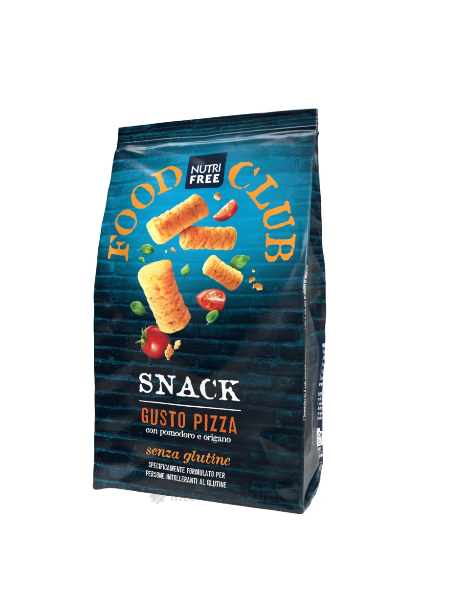 NUTRIFREE SNACK GUSTO PIZZA - picos skonio itališkas užkandis be glitimo, 100g | internetinevaistine.lt