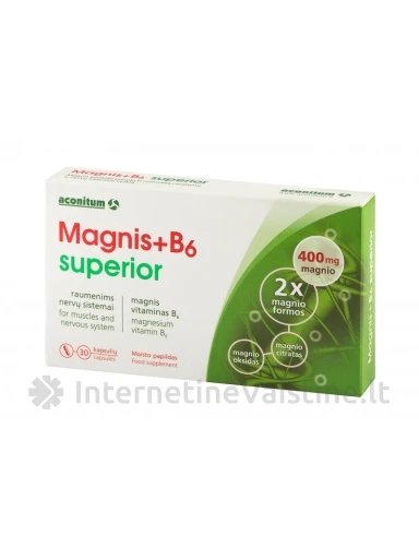 MAGNIS+B6 SUPERIOR KAPS. N30 | internetinevaistine.lt