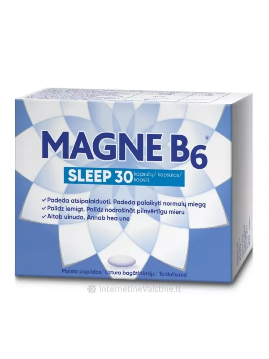 MAGNE B6 Sleep kaps. N30 | internetinevaistine.lt