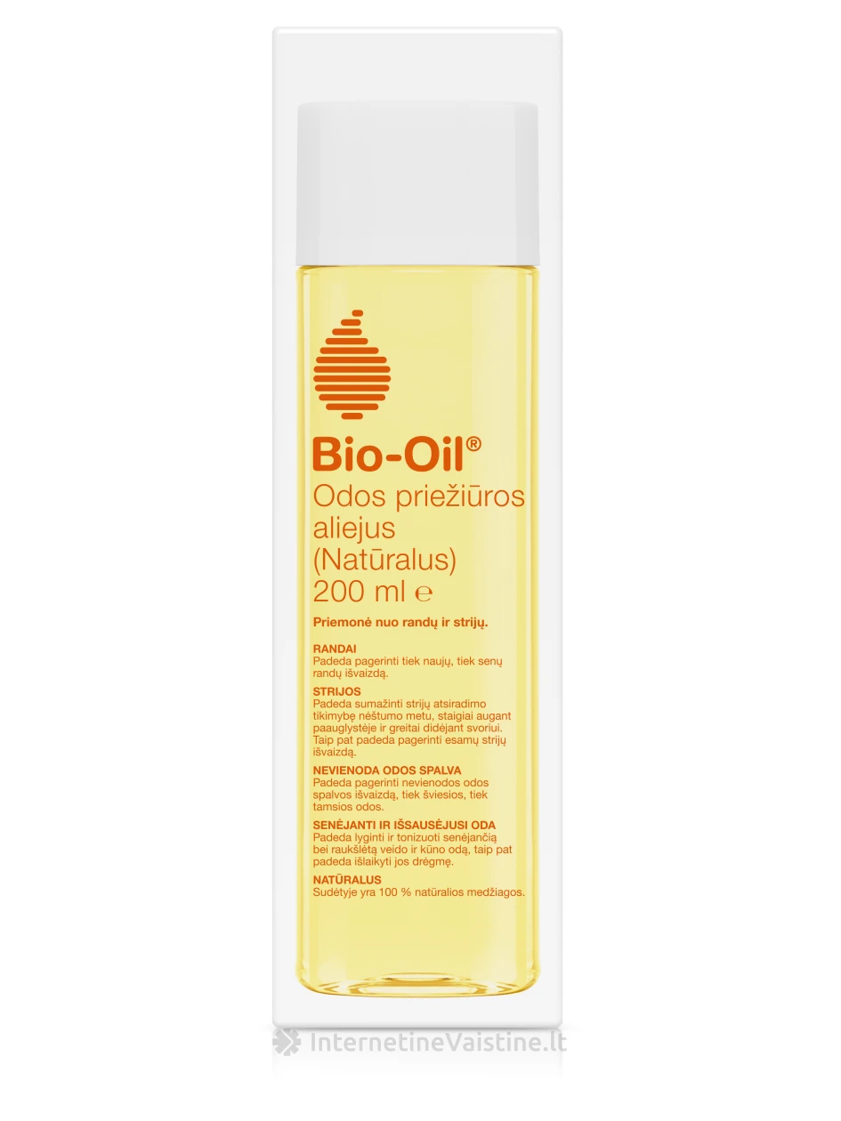 BIO-OIL Natural aliejus odos priežiūrai, 200 ml | internetinevaistine.lt