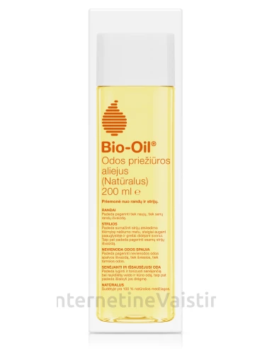 BIO-OIL Natural aliejus odos priežiūrai, 200 ml | internetinevaistine.lt