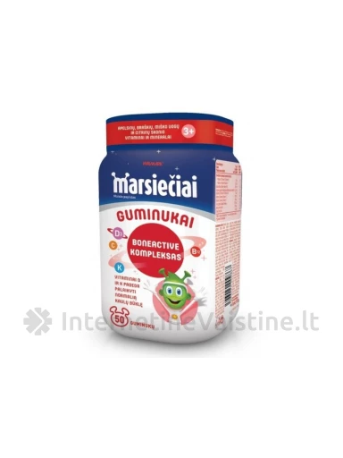 MARSIEČIAI BONEACTIVE GUMINUKAI N50, N50 | internetinevaistine.lt
