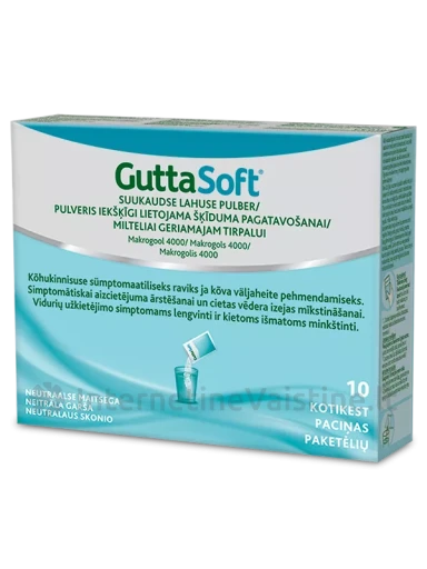 GUTTASOFT milt. geriam. tirp. N10, 10 vnt. | internetinevaistine.lt