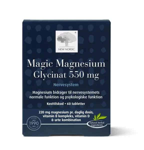 NEW NORDIC Magic Magnesium Glycinat 550mg tab. N60