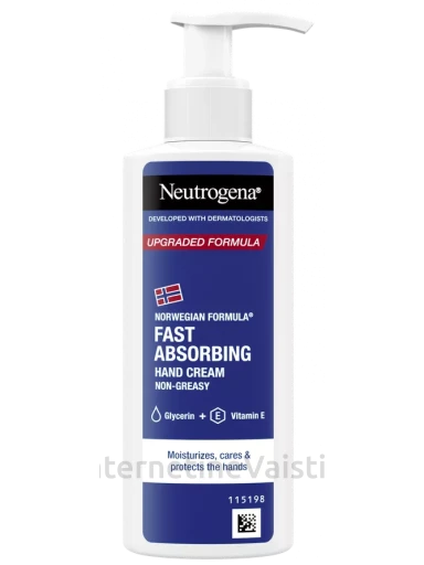 NEUTROGENA Fast absorbing rankų kremas, 150 ml, Vnt | internetinevaistine.lt