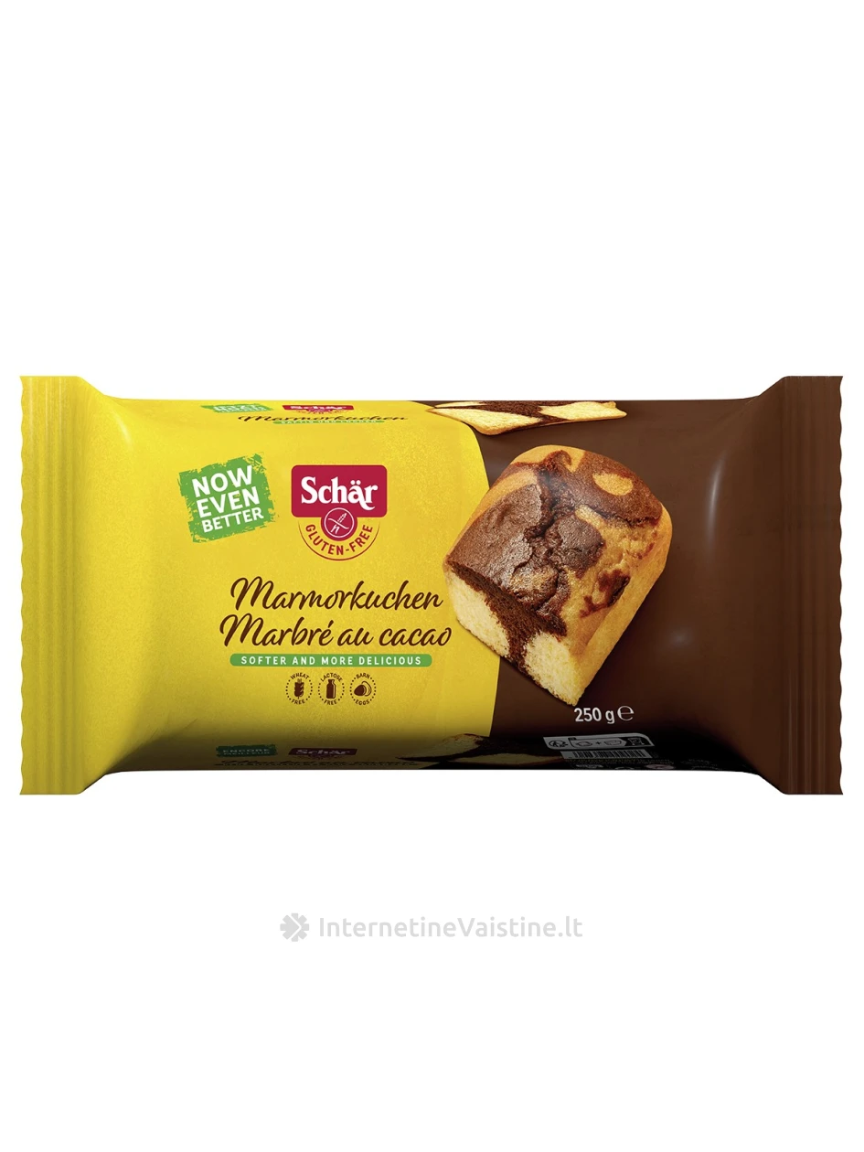 Schär MARBLE CAKE - keksas be glitimo, 250g | internetinevaistine.lt