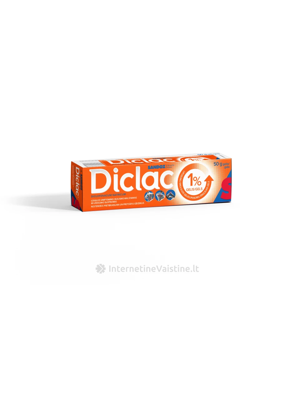 DICLAC 10 mg/g gelis 50 g | internetinevaistine.lt