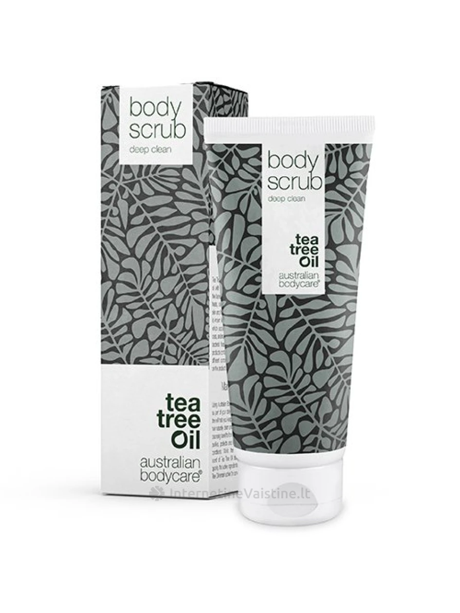 AUSTRALIAN BODYCARE TEA TREE OIL, kūno šveitiklis, 200 ml, Vnt | internetinevaistine.lt