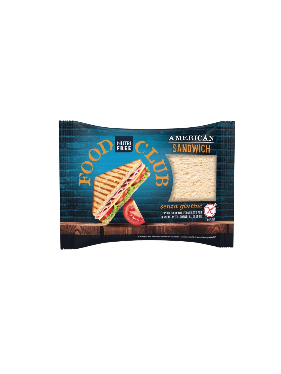 NUTRIFREE AMERICAN SANDWICH - amerikietiško stiliaus sumuštinių duona be glitimo, 240g | internetinevaistine.lt