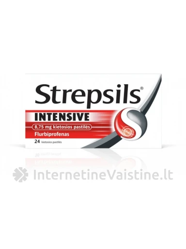 STREPSILS INTENSIVE 8.75MG KIET. PAST. N24 | internetinevaistine.lt