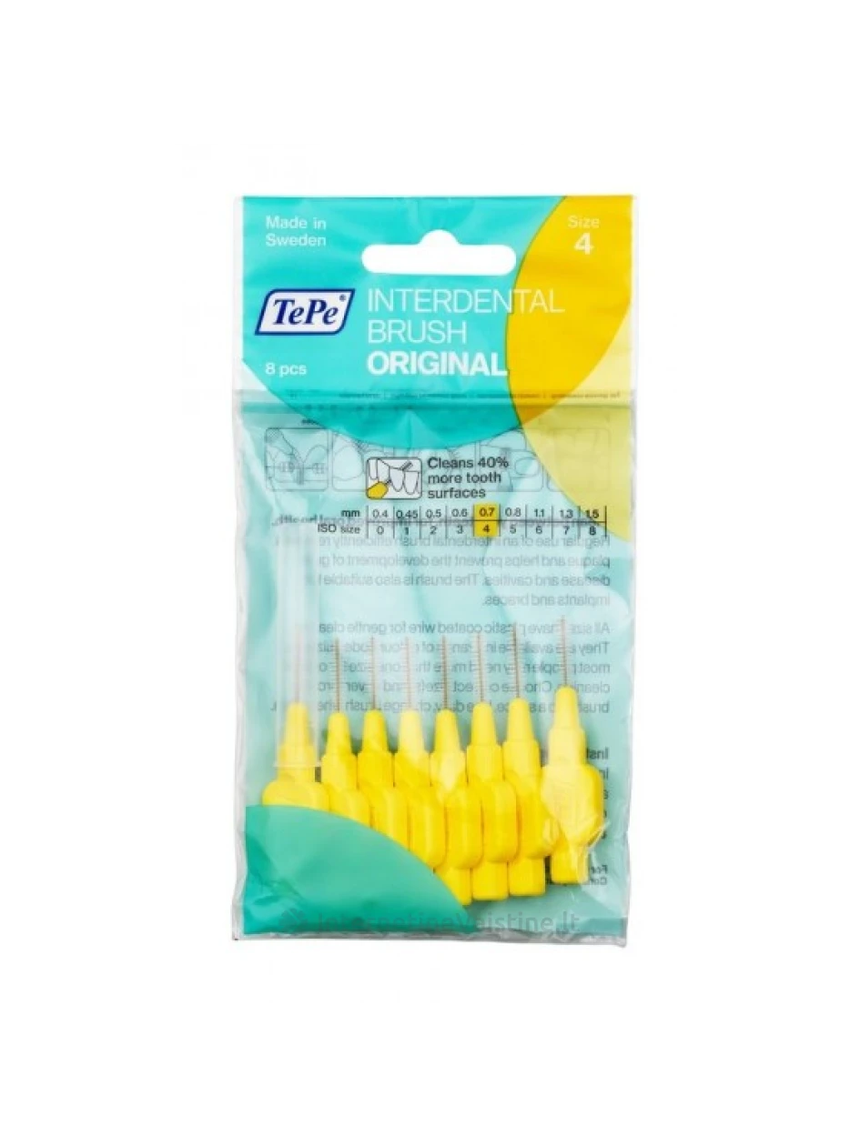 DANTŲ ŠEP. TEPE TARPDANČIAMS 0.7MM N8 (GELT.) (643) | internetinevaistine.lt