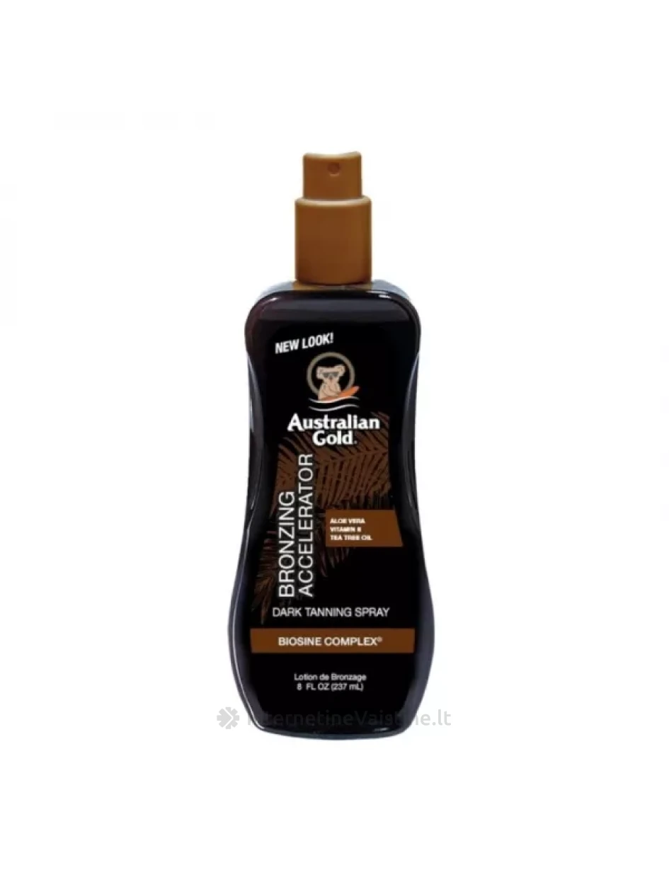 AUSTRALIAN GOLD įdegį skatinantis pienelis su bronzantais ACCELERATOR, 237 ml, Vnt | internetinevaistine.lt