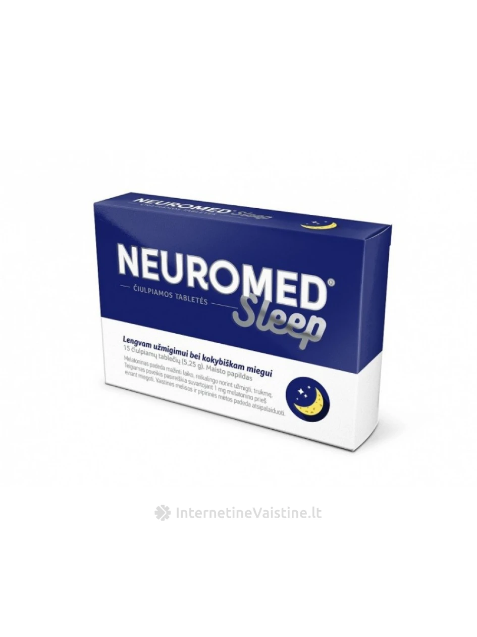 NEUROMED Sleep čiulp. tab. N15 | internetinevaistine.lt