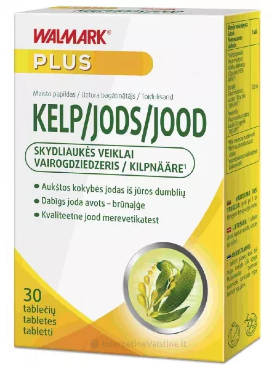 WALMARK KELP 150mcg tab. N30 | internetinevaistine.lt